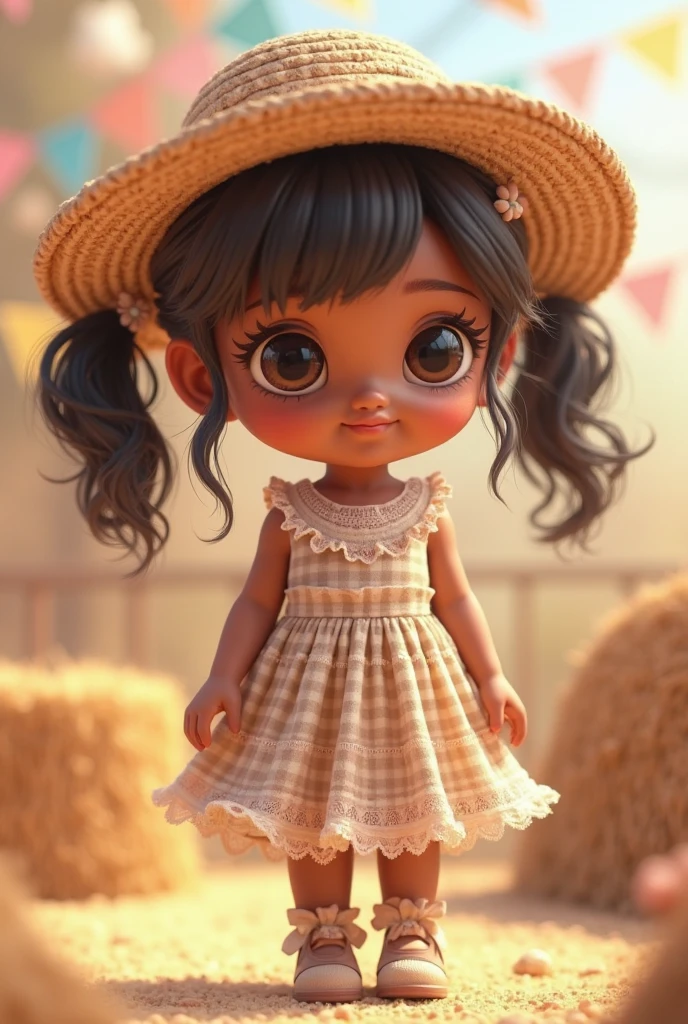 creates a small, innocent, skinny black-skinned girl