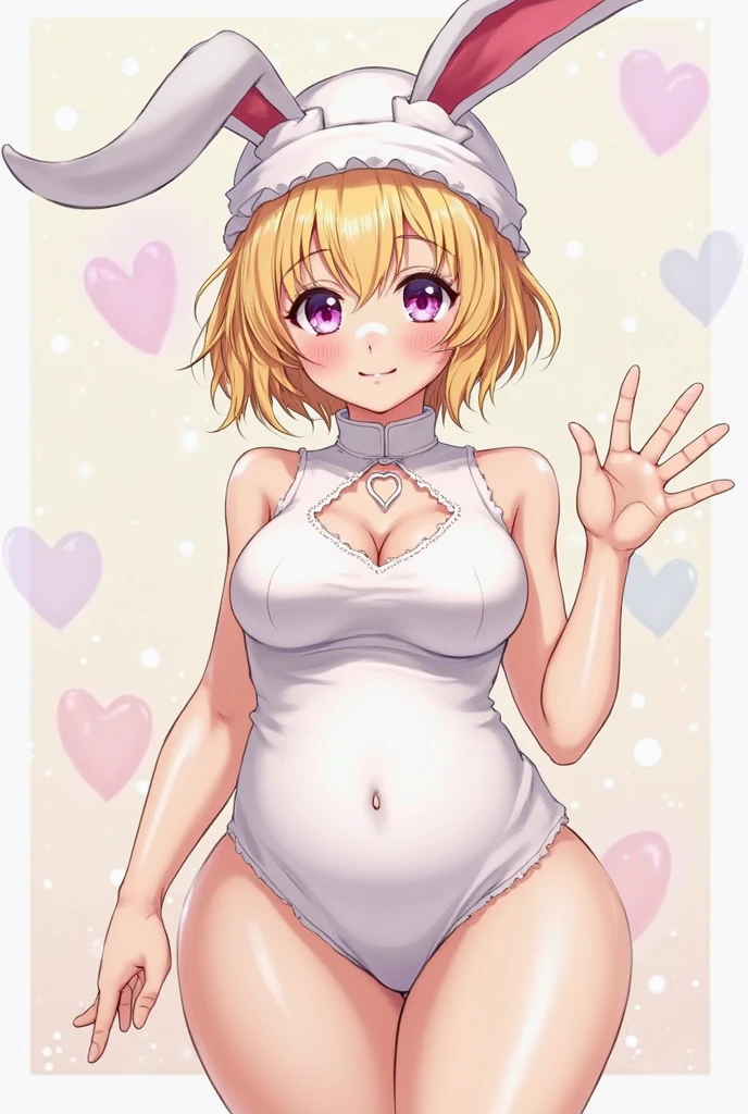 score_9, score_8_up, score_7_up, source_anime, BREAK, solo, solo focus, Opcarrot, 1girl, blonde hair, short hair, furry, white furr, blush, happy, cute, rabbit ears, small claws, room, looking up, head up, nude, blush, hands in stomach, hands on own stomach, neck, long neck, swallow, swallowing, closed eyes,