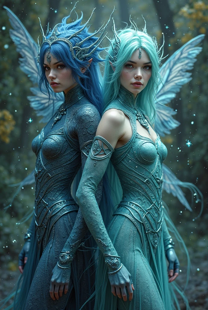 magic moon, magic colore, magic stmosphere, sexy gothic elf woman,Aurora Borealis