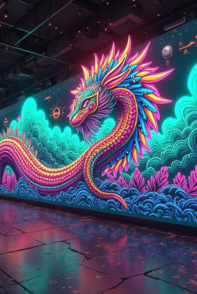 hyper detailed masterpiece, dynamic, awesome quality,contemporary christmas art, reflection, shrimp cocktail, radiant and glowing, neon lights,   DonM3l3m3nt4lXL <lora:DonM3l3m3nt4lXL-000010:1.0>