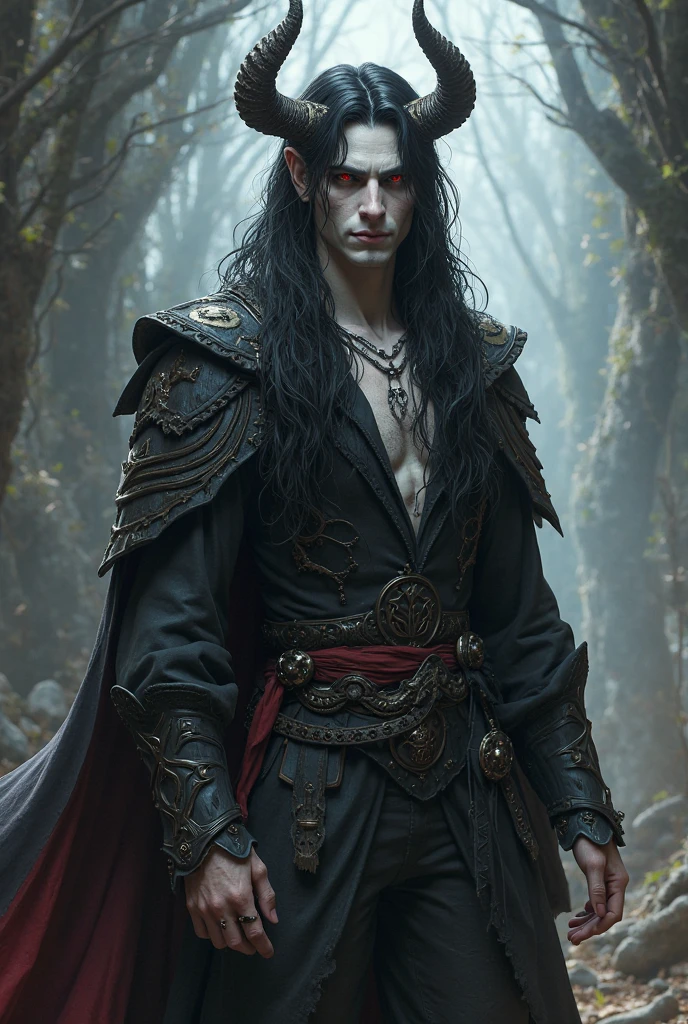 vampire man   in jewlery, pale skin,，Full body photo，cowboy lens，Cinematic lighting effects pale skin, dirty dark robes, scales, scars, ritualistic (necklace with ruby:1), (insanely detailed:1.5), ((solo)), (highest quality, Alessandro Casagrande, Greg Rutkowski, Sally Mann, concept art, 4k), (colourful), (high sharpness),  ((painting:1.1)), (digital painting:1.1), Masterpiece, best quality, highly detailed photo:1, 8k, detailed face,photorealistic, (black long Hair:1.1), (young woman), By jeremy mann, by sandra chevrier, by maciej kuciara, smoke and shadow, night, sharp, ((perfect body)), realistic, real shadow, 3d, ((full body)), ((dark and gloomy universe)), (by Michelangelo) 