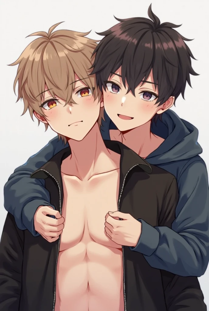 (3 boys, , boy's body), (2 boys hugging 1 boy from both sides.), short hair, aroused face, gigantic brease neck, intricate panties, skiding, shot from head to thigh, (boy focus), front view