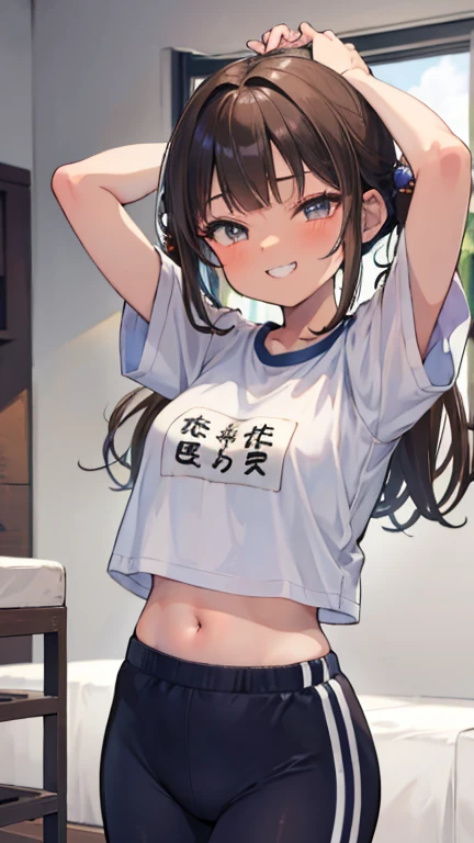 One girl is in the toilet、A dark-haired、Suppress the crotch、red blush、embarrassed from、I'm slow、tiresome、The crotch area is damp、My crotch is wet、Pulling down underwear、unwear、Putting up with、(Girl is peeing:0.5)