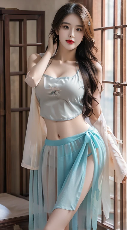 Fashion model 20 years old [[[[closeup cleavage]]]], [[[[boobgasm]]]], [[[[coll]]]], [[[[bshoulders]]]], perfect  eyes, Perfect iris，Perfect lips，perfect teeth，Perfect skin，Long face，slender nose，tall nose bridge，Soft front light，hdr，Movie girl，Simple hairstyle，light make-up，Casual，（pastel colour：1.2）