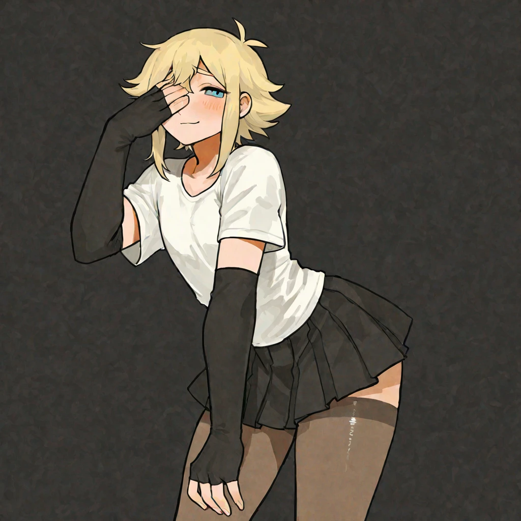 masterpiece, Highest quality, 8K, Young and beautiful girl, Tight waist, Knee socks, ((Very small boobs))、((Flat chest:1.1))Completely naked、Full nudity、short blonde twintails、freckled face,Glare、Red face、Open Leg,((Erotic squatting:1.2)),((tears:1)),Very wet crotch,Show your armpits、((Put your hands behind your head)),A large amount of love juice dripping from the crotch、A rut face