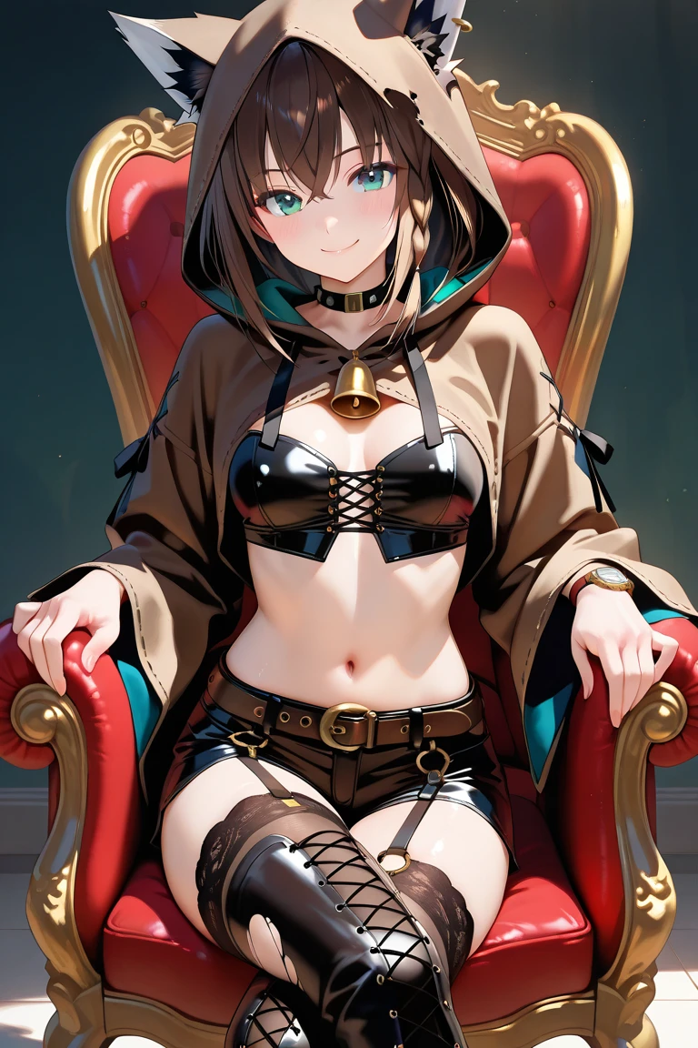 best qualityer，tmasterpiece，Ultimate resolution，downy，Extremely colorful，mature pretty woman，（guillotine，behead）（Kneeling pose）（Point at you with your ass），solo person，Upper body nudity，Beauty severed head，Normal posture，Redlip，shackle，guillotine，behead，Collar，handcuff，Anklets，Normal posture