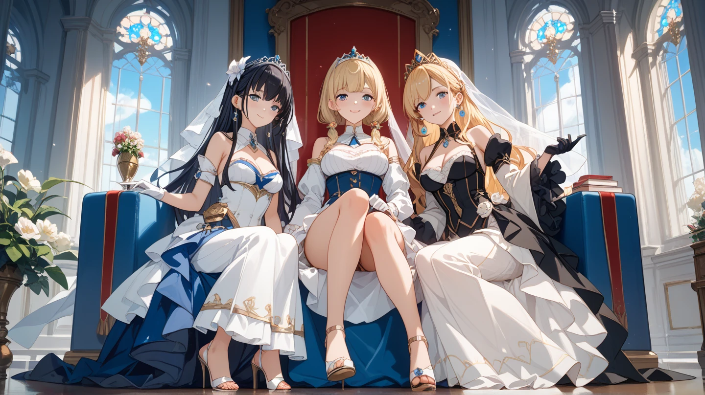 (height_difference:1.5), (size_difference:1.2), princess bedroom, cute princess bedroom, she is looking down at her, she is looking down, a giantess looking down at a minigirl, a giantess with a minigirl below her breasts, she is looking down at her, (giantess:1.6), smug, :3, (1girl:1.2), solo, female focus, cleavage, shiny skin, a crowd of people on a table below the breasts of a giantess, a crowd of people on a platform in front of the breasts of a giantess, (multiple_girls:1.1), (rear end:1.2), (minigirl:1.7), (minigirl on a table: 1.1), sweaty, brown_skinned
