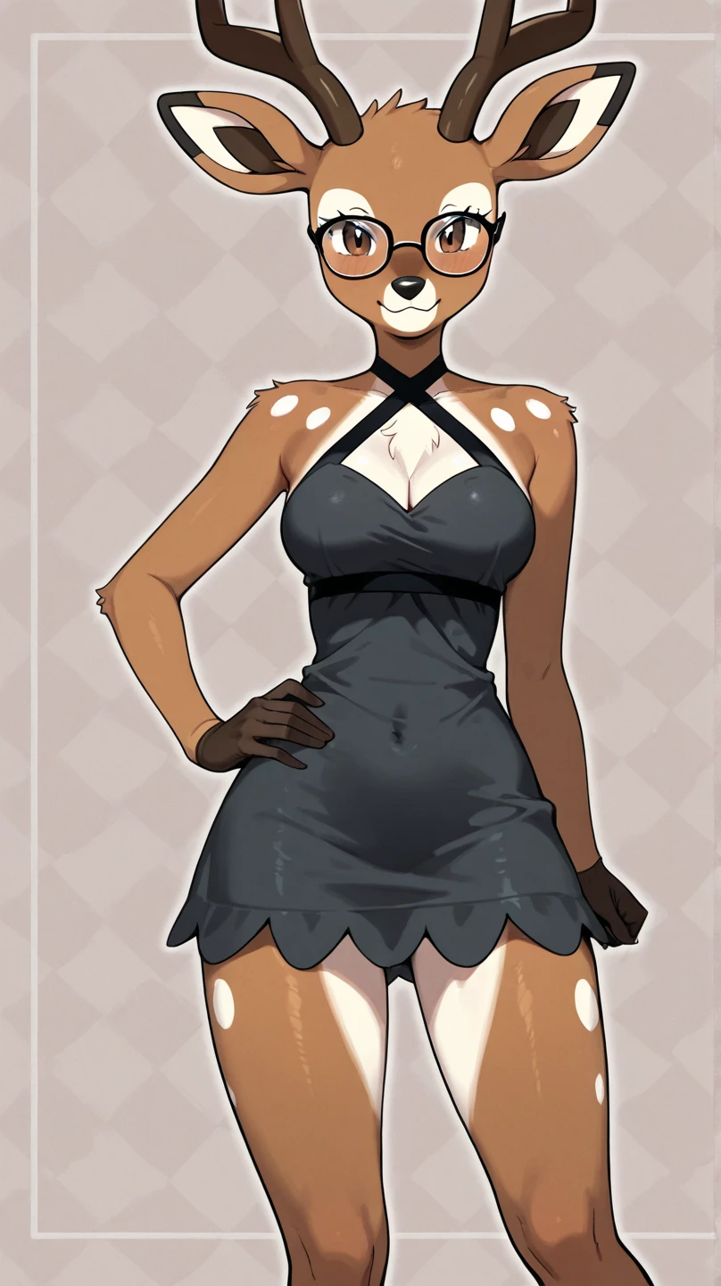 portrait of a (((androgyne))), perfect lighting, posted on e621, (by kyrosh, by tyroo, by foxinuhhbox, by hladilnik), furry, anthro, furry art, ((portrait)), Female kangaroo, kangaroo, (two-toned fur), yellow fur, white fur on bell, hyena spots, hyena spots on ears, hyena spots on legs, hyena spots on kangaroo tail, brown mottled upper legs, white breast, brown mottled elbows, brown spots on elbows,armpit hair, armpit brown hair, brown spots on upper legs, brown markings on hips, brown markings on elbows, brown markings on upper legs, furry body, fur on body, brown legs from foot to knee, body fur, animal nose, kangaroo nose, yellow muzzle, kangaroo ears, kangaroo pouch on belly, detaled face, detaled snout, andromorph, fit body, long legs, perfect masculine body, tomboy, slitly muscilar, detailed fur, hairy belly, detailed face, masculine face, Tall, long dark brown hair, messy hair, hair over face, long purple bangs over eyes, two colored hair, purple bangs, no visible eyes, hair over eyes, purple bangs covering eyes, brown curly hair, brown mullet, tied hair on back, Wide hips, big legs, C cup breasts, kangaroo tail, black ended tail, brown end of tail, black tips of ears, detail kangaroo tail, kangaroo like tail, long tail, muscular tail, little fluff on tail, dog collar, cow bell on collar, cow bell, one tail, androgyne, little fat on belly, no eyes, purple bangs, long bangs, long bangs covering eyes, long purple bangs over eyes, wear olive grean cargo overalls and bodysuit, bodysuit, jumsuit, one piece bodysuit, no nudity