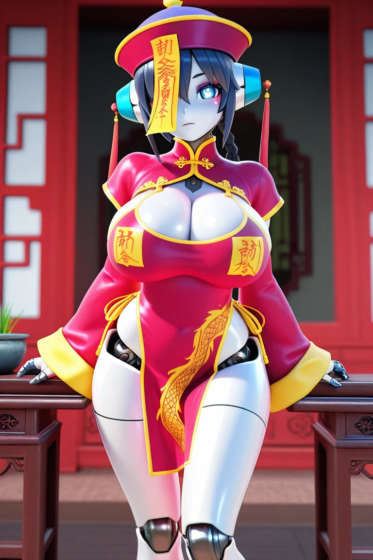 Solo,cleavage, haori, thick thighs, outstanding details, blood,big breasts , moon , kimono, parted lips, katana, standing up,huge boobs,big ass,over size breasts