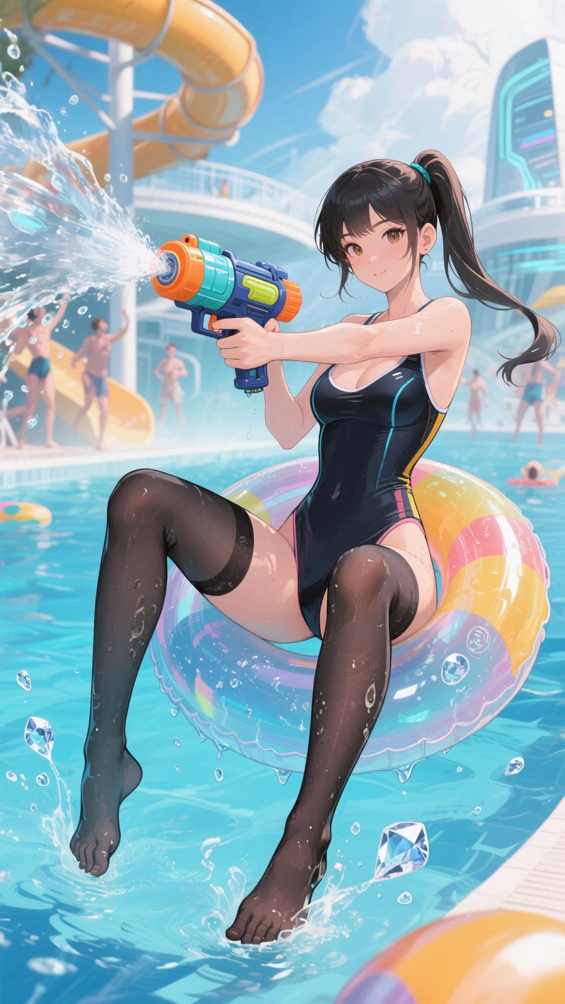 Nami con robin en bikini