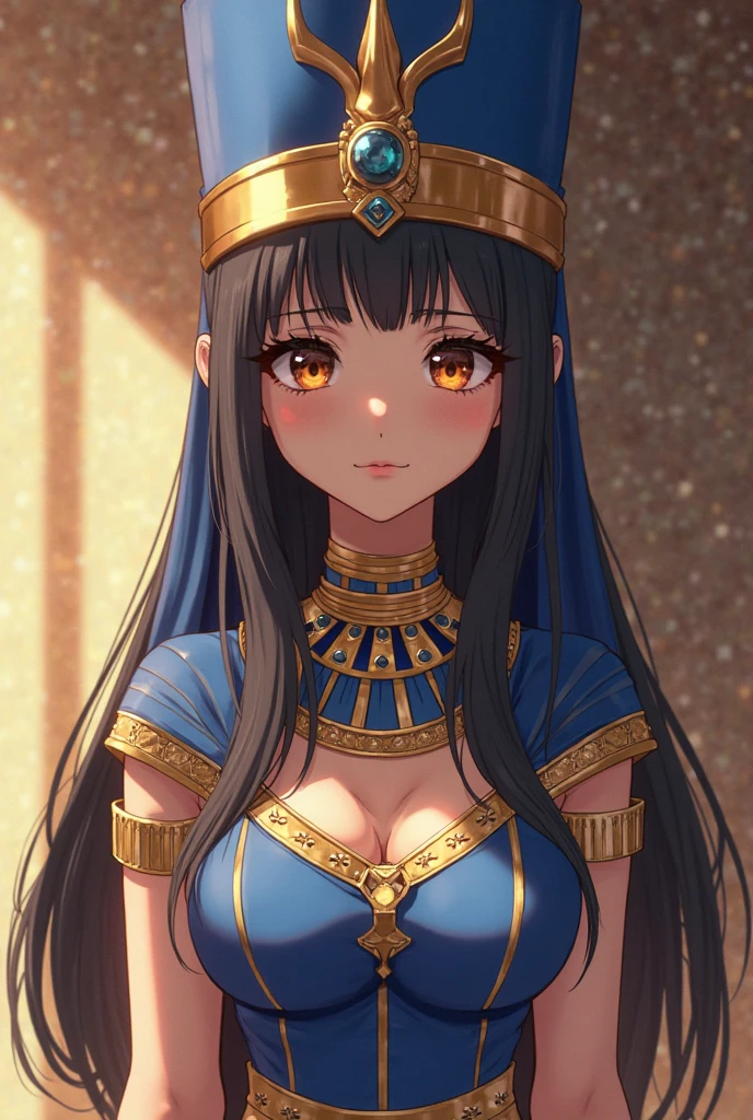 ((Highest quality)), ((masterpiece)), (detailed), Beautiful Cleopatra feels very embarrassed in the palace,Gold ornaments,sexy