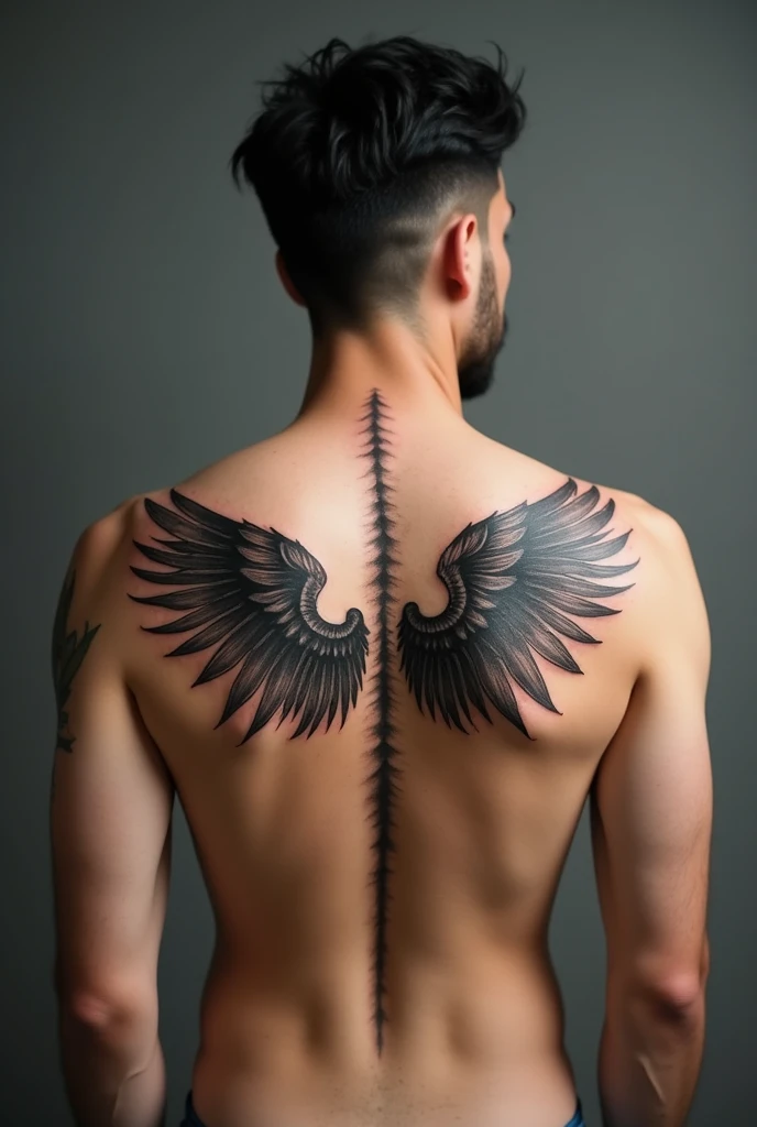 A man with horrible scars on his back