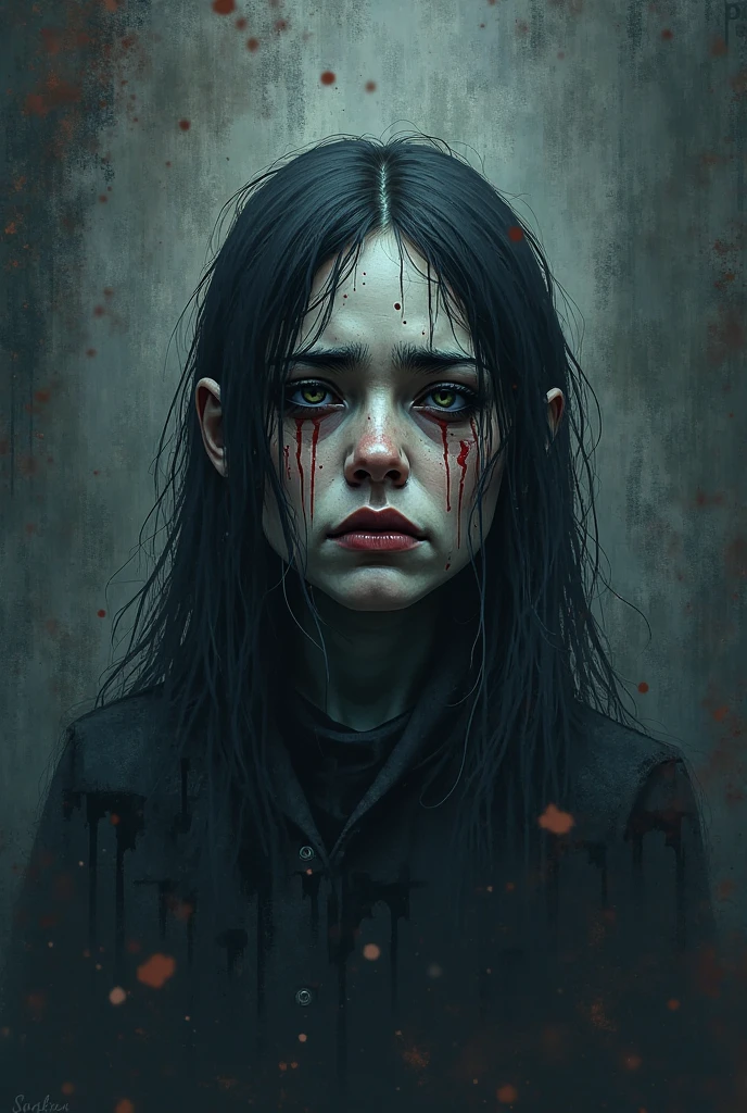 Take inspiration from the horror game "Silent Hill" and combine it with the eerie, distorted style of Francis Bacon's paintings. Convey a sense of unease and dread by portraying a desolate, decaying environment with grotesque and distorted figures. Incorporate dim lighting, dramatic shadows, and unsettling textures to intensify the feeling of fear.