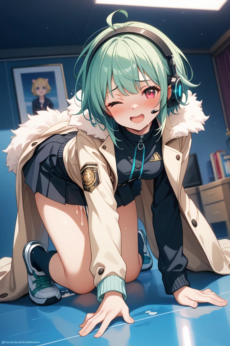 ((high school girl))、(ahegao)、(Covered in semen)、((blush))、Browsing Caution、(Burp once)、((???????))、Raise your arms、(sit)、Comic Articles、((Wicked Smile))、((low angle))、on the train、???