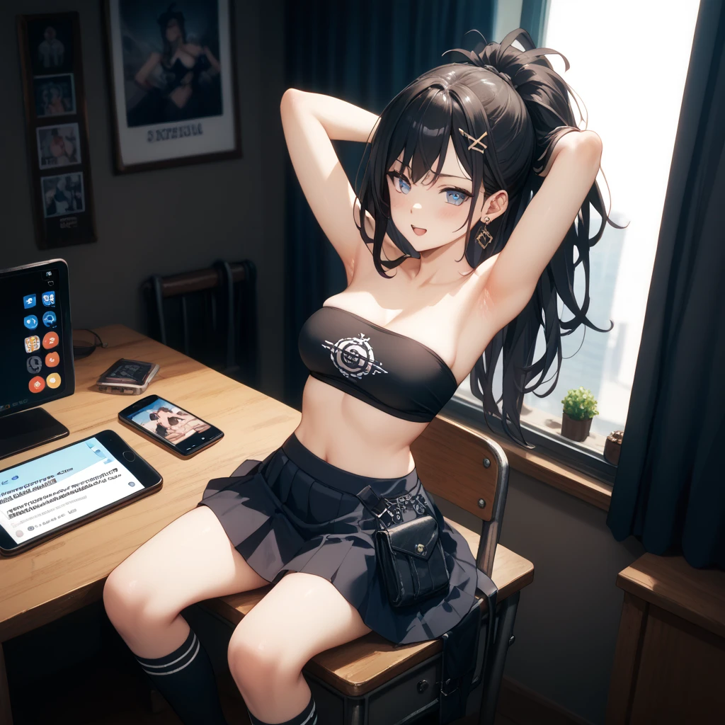 16 years old girl, small boobs, secretaria, sexy, flaco, Cintura diminuta, caderas grandes, semidesnudo, cabello negro, perfecto, llanto, bashful, sonrojarse, piernas abiertas, two girls