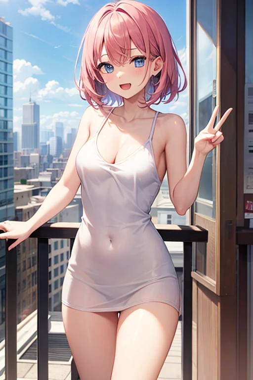 anime girl in bikini posing on a balcony with city lights in the background, on rooftop tokyo night, on tokyo cyberpunk night rooftop, set in tokyo rooftop, best anime 4k konachan wallpaper, on a rooftop, on future tokyo night rooftop, on rooftop, anime. soft lighting, in a rooftop, seductive anime girl, anime style 4 k