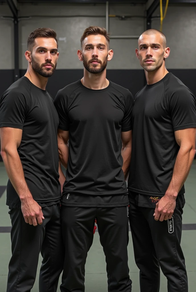 2 men pose, (((14 Jahre alt))), Sportliche Karosserie, atmospheric, Boxershorts mit gemustertem Text, square male face, fullbody view, Fokussiert auf das Gesicht, somber atmosphere, wet body