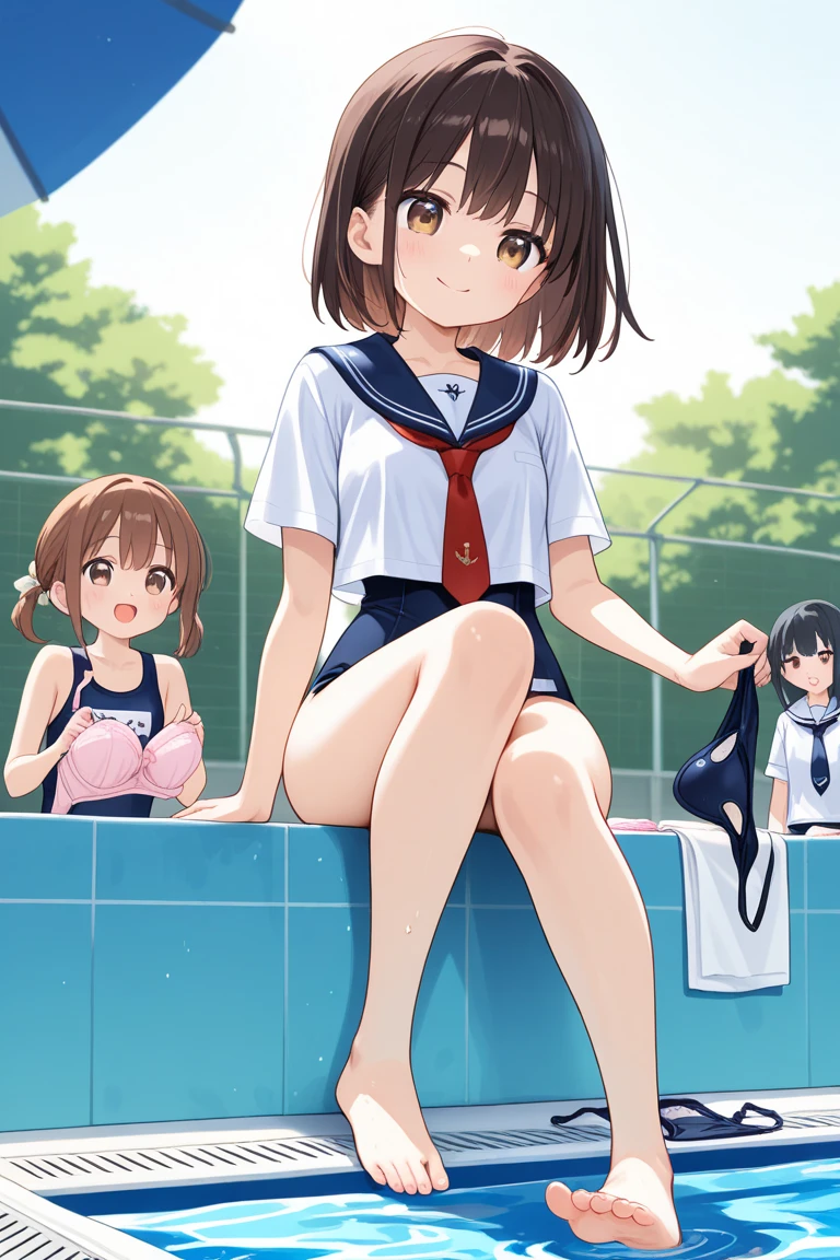 (score_9,score_8_superior,score_7_superior,)Highest quality,2people(Super busty beautiful sister,Round eyes,Ahegao,superior下乳揺れ,脚superiorげ)Completely naked,View Viewer,barefoot,2 feet,Depth of written boundary,kindergarten,5people(Shota small short penis,Riverside gang rape and humiliation,Satisfied face,Ecstasy face,Hitting hips and vaginal ejaculation),