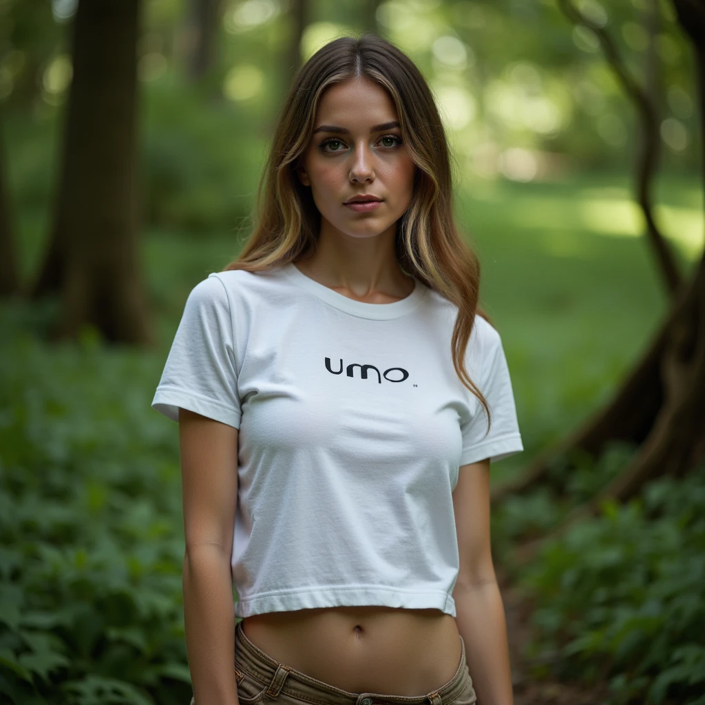 UHD, Masterpiece, 1 magnificent European blonde femme, 23 ans, (Beauty face:1.0), porter un t-shirt et un pantalon de sport moulant, Sourire subtil, s&#39;amuser en tyrolienne au-dessus d&#39;a canyon in a forest, (Pose en action:1.0), corps parfait, Parfait, mains,cheveux parfaits, sein parfait,Kodak or 200