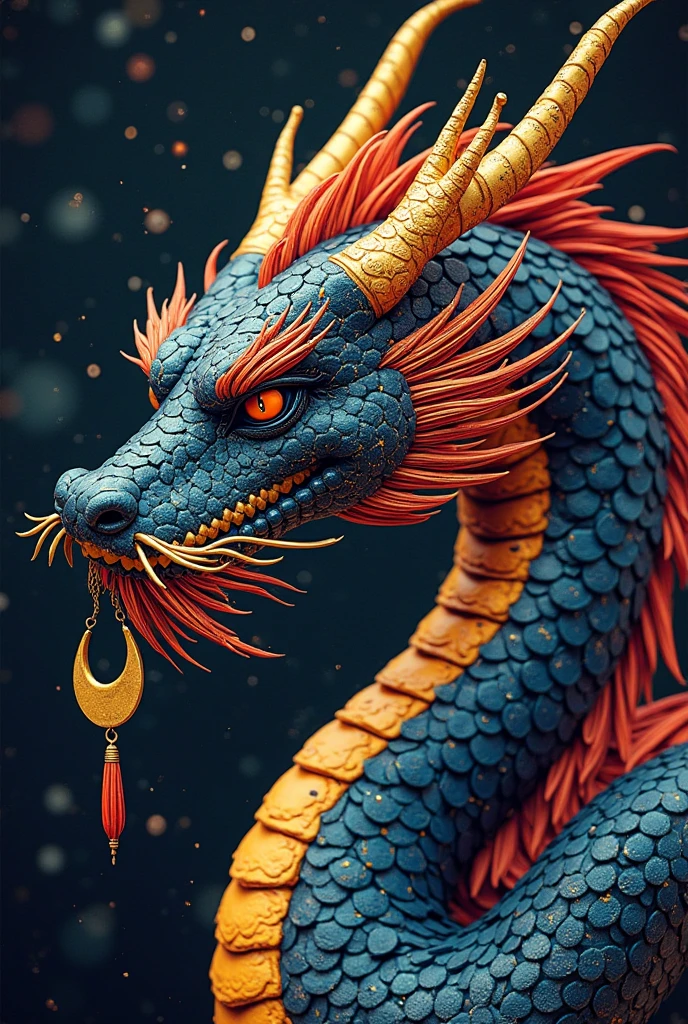 (((dragon))), (close-up), Impressionist painting The paint flows over the canvas to form a wallpaper of colorful, kouji \(astral reverie\), across the stars \(idolmaster\), evol blackhole, touhou hisoutensoku, . Surreal, ethereal, dreamy, mysterious, fantasy, highly detailed, , (((masterpiece))), (best quality), ((ultra-detailed)) . Loose brushwork, vibrant color, light and shadow play, captures feeling over form, , (((masterpiece))), (((best quality))), ((ultra-detailed)), <lora:DragonChineseLunar2024:0.6>