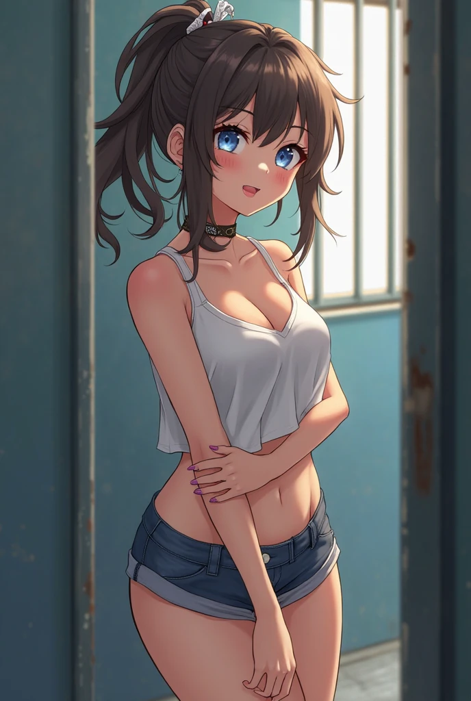Let's think step by step,(masterpiece, best quality),
1girl, solo, standing, (undressing, unhooked bra, open bra:1.1), (hands on bra hook:1), (hands on back:1.3), looking back, looking at viewer