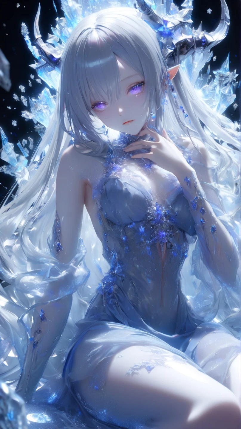 (masterpiece:1.2, best quality), (finely detailed beautiful eyes: 1.2), (extremely detailed CG unity 8k wallpaper, masterpiece, best quality, ultra-detailed, best shadow), (detailed background), (beautiful detailed face, beautiful detailed eyes), High contrast, (best illumination, an extremely delicate and beautiful),1girl,((colourful paint splashes on transparent background, dulux,)), dynamic angle,beautiful detailed glow,full body, cowboy shot, white hair, purple eyes,