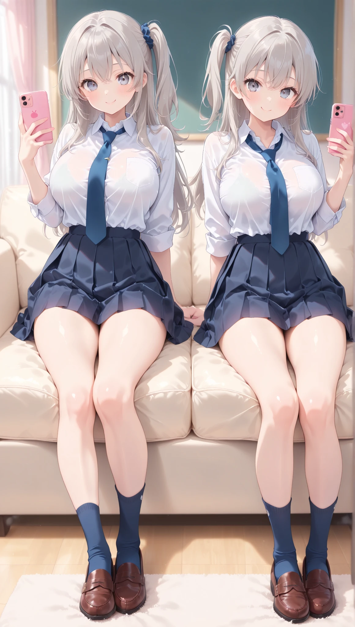 ((Highest quality、High resolution))、(((Two Girls))), Portraiture、beautiful girl、Perfect body、Beautiful and bountiful breasts、classroom、female teacher、high school girl、bra、Panties、Embarrassing、(((抱き合ってkissしてる、kiss、lily、I&#39;Seduce you)))、evening、Beautiful sunset