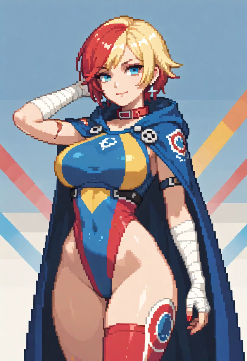 STICKER, (solid outline:1.2), (NSFW:1.2), Sunset Shimmer kneeling down wearing a red skirt with red shoes and black gloves on her hands, hands tied behind her back, ropes under her breasts, ball gag in her mouth, red heels, red thong, big bare breasts, black jacket open, breasts exposed, full body portrait, cowboy shot, full-length, Sunset Shimmer aged 25, smooth nipples, symmetrical breasts, bare breasts, big breasts, shoes visible, black gloves, detailed anime eyes, adesivo, fundo simples, full portrait, long wavy red and yellow hair, beautiful sunset shimmer girl, pony aesthetic, beautiful girl, very beautiful fantasy art, beautiful and elegant female pony girl, beautiful detailed fantasy, red and yellow colour palate, red and yellow colour-theme, vintage t-shirt design, in the style of hand drawing, 3D vector art, fantasy art, watercolour effect, Adobe Illustrator, hand-drawn, digital painting, low-poly, soft lighting, isometric style, retro aesthetic, focused on the character, 4K resolution,