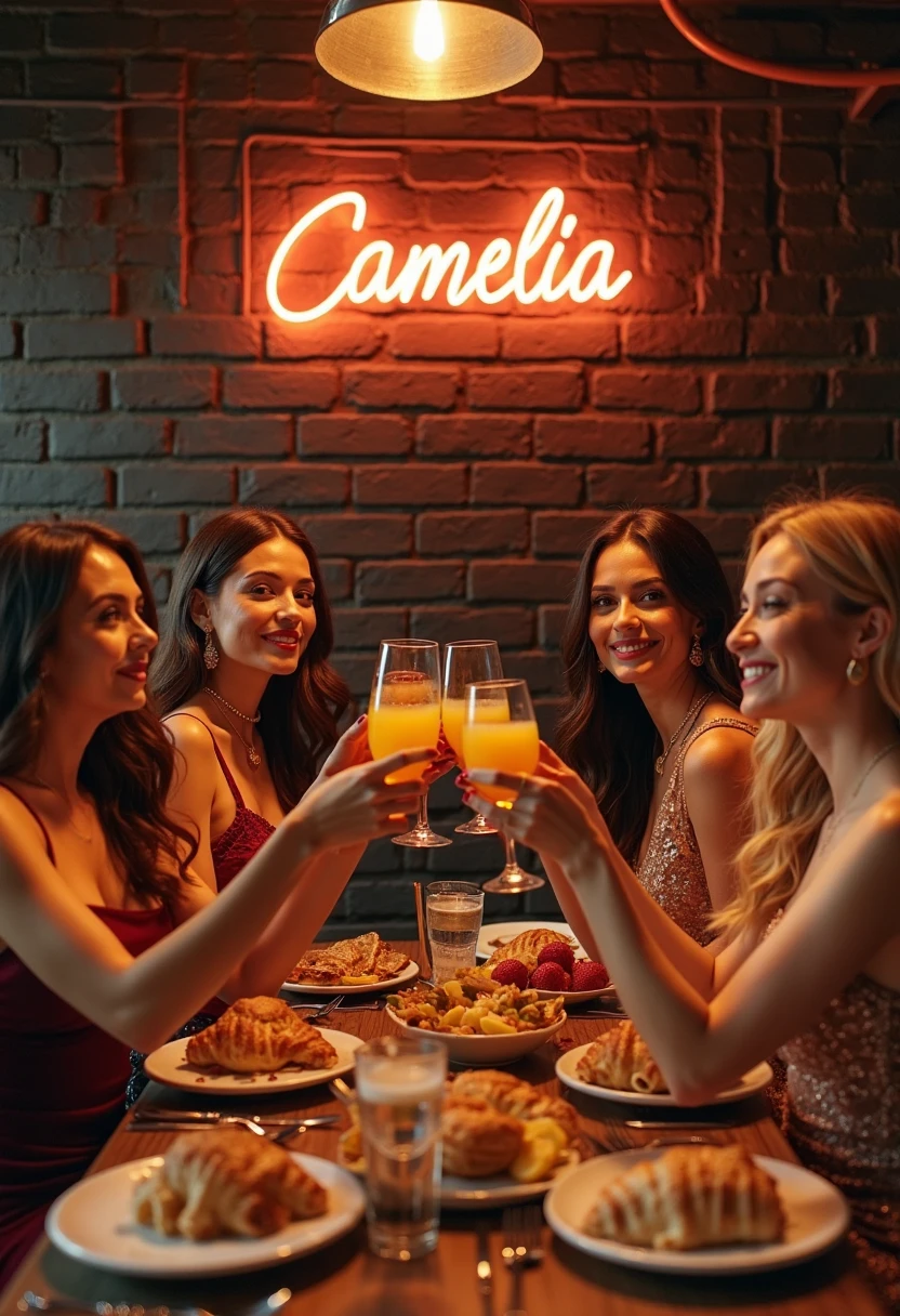 Adult pretty girls Birthday party writing on background is Borsha