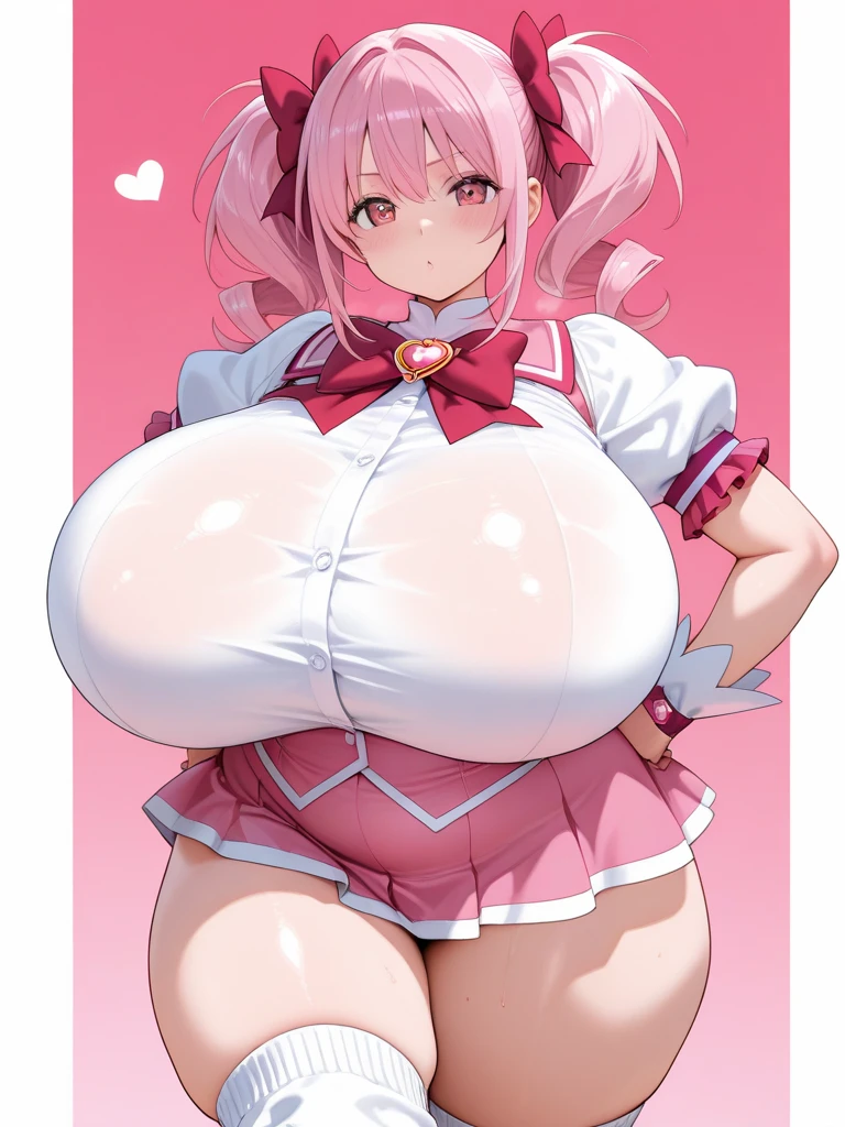 (solo,)((little girls)),(((children))),(( young body,)),(((Wet and see-through shiny glossy Magical girl costume))),climaxing and loosening expression, Semen is dripping from the crotch,They lift up their skirts with both hands and show off their crotches,Thigh-high socks,Heavy breathing,saliva, sweat,Rough breathing, sweaty body,Blushing, (((Sweaty and wet all over))),Sweaty body,(((love Juice dripping from her crotch))),(long pink hair),(collar,)cutie hairstyle,gigantic breast,open mouth,Smile,Show off your crotch by opening your crotch in a crouching posture,peace sign with both hands,Face and whole body wet with sweat and semen and glossy,