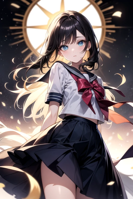 ((panty shot)),((lifting skirt)),((white panties focus)),
(low angle,from below),((masterpiece, highest resolution,best quality)), (beautiful illustration), ((semi long beautiful black hair,blunt bangs,pony tail,beautiful eyes)),(solo),(Japanese high ,sailor,mini skirt),(looking at the viewer), (walking on the moon),(crater,night sky,moon surface,space craft,green earth),(innocent cute smile), (cinematic lighting),
