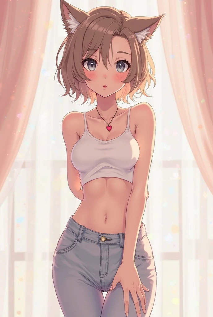 solo, wolf, male, slender, ((twink)), detailed, uploaded to e621, beautiful and detailed portrait of an anthropomorphic boy, short hair, swaybat, (((male))), kenket, uploaded to e621, blushing, happy, eyes closed, nervous pose, underwear with lace and ribbons, bow on head, slender, skinny, , underwear with lace, lace panties, lace, panties, bulge, big bulge, bulge in underwear, male, penis bulge