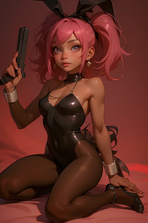 Hyper realistic super detailed sexy Mitsuri Kanroji, NSFW, Very detailed, expressions faciales sexy, seductive facial expressionace detail: 1.4): 0.4], 16K resolution, 4k resolution, dinamic lighting, High definition resolution, (sexy pose, Position attrayante), (hyper realistic: 1.4),  , (sun light: 1), (pleine hauteur: 1.8),(contrasting background: 1.5), (Anatomy of the hyperrealistic arm), (Hyperrealistic anatomy of the legs), (peau propre), (lighting cinematic: 1.7), (intime), (Technologie NVIDIA RTX Ray Tracing), (Ventre plat parfait), (image couleur),Create a 4K resolution, ultra-realistic, and extremely detailed artwork featuring a Mitsuri Kanroji in a corporate office setting with a provocative style. Mitsuri Kanroji  the central character in the artwork. She stands in front of a big glass window of a modern office offering a cityscape view.

 ((Mitsuri Kanroji (from "demon slayer"))), a girl with long green-pink gradient hair and green eyes, green hair, gradient hair, multicolored hair, long hair, braided hair, She has a commanding presence. She has a provocative yet professional silhouette,  emphasizes her figure. Her makeup  bold, with striking red lips and a gaze that demands attention.

She  dressed provocatively,  a bold fashion statement. yellow leotard, orange leotard, thigh gap, bare shoulders, a touch of glamour to her overall appearance. shy and slight smile, thigh gap