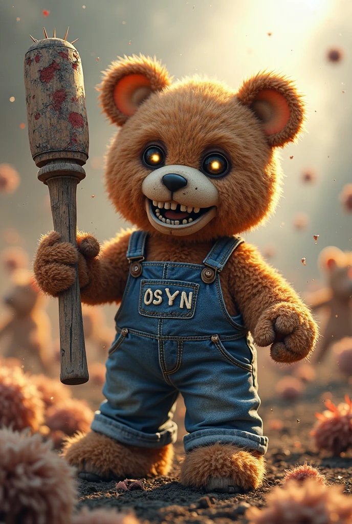 I WANT you to make a picture of a war teddy bear in a profile picture
