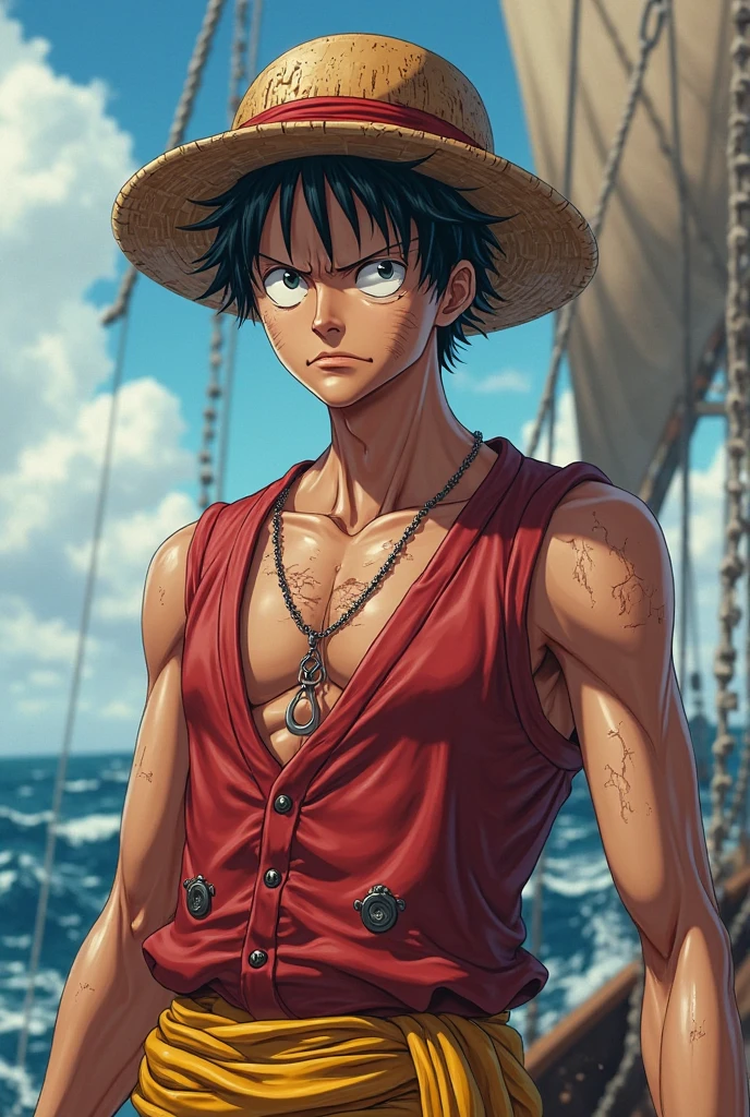 Luffy One Piece Vikings version.