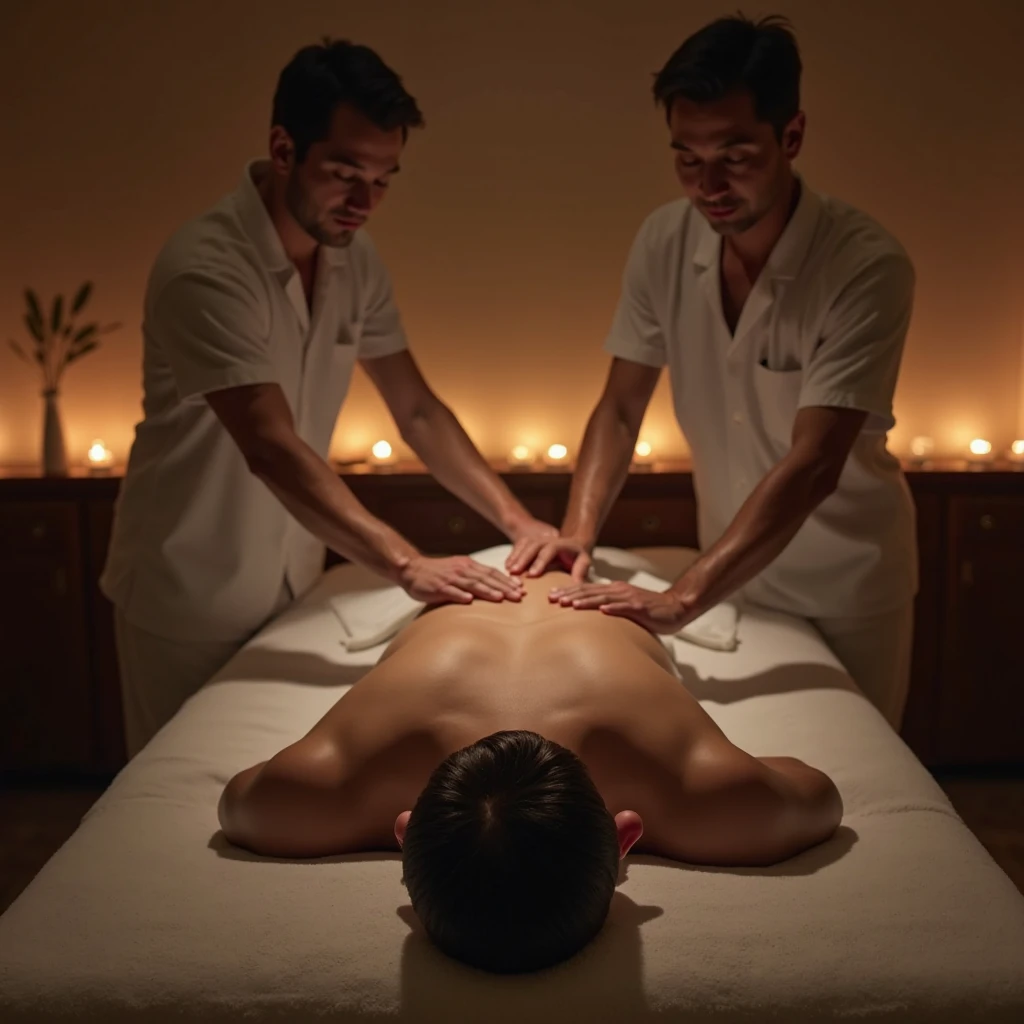 Massage、Men only、Muscular
