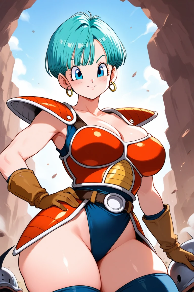 Title: "Bulma's Radiant Transformation: A Futanari Masterpiece in 8K"
Description:
This stunning, high-resolution 8K image showcases the iconic character, Bulma from Dragon Ball, reimagined in a unique and captivating way. As a futanari, Bulma's character has evolved with a remarkable physique, featuring an impressive, curvaceous figure that stands out against the vibrant, surreal background.
Her cute, sharp face with beautiful, expressive eyes and long, graceful eyelashes is accentuated by asymmetrical bangs, framing her perfect, detailed features. Her skin glows with a rad