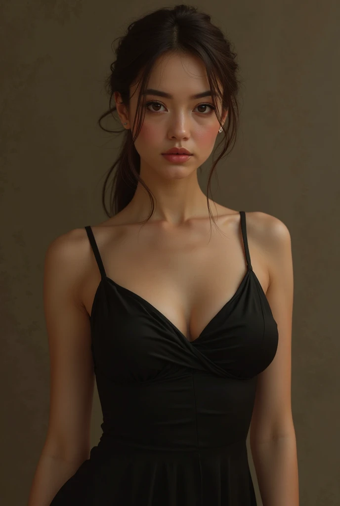 Best quality, masterpiece, ultra high res, (photorealistic:1.4), raw photo, 1girl, offshoulder, in the dark, deep shadow, low key, cold light