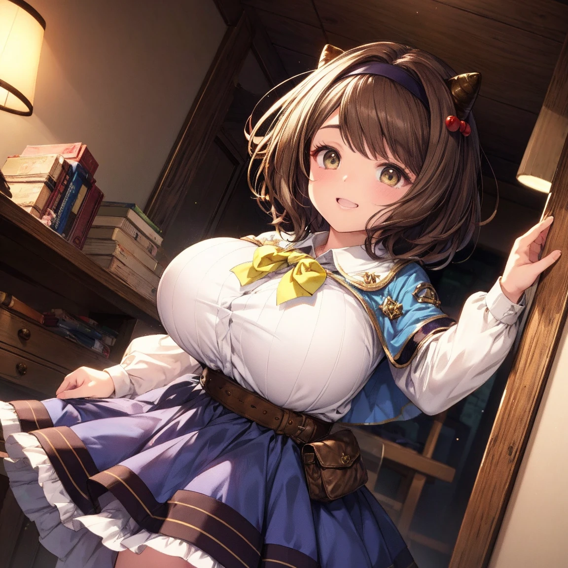 (masterpiece, Highest quality:1.2), alone, One girl, 、Kindergarteners、、、、の小さな体、Jessica, smile, blush、Twin tails, Purple Shirt, Strapless Dress, corset, Earrings, belt,Long skirt、 (Huge breasts:1.4)、Sit with your legs apart、Fancy lace panties、Underwear wedgie、From below、is see-through、See-through panties、Thick white love juice、Drip a large amount of love juice、orgasm、Background grassland、Masturbation、masturbation behavior、Massage the breasts