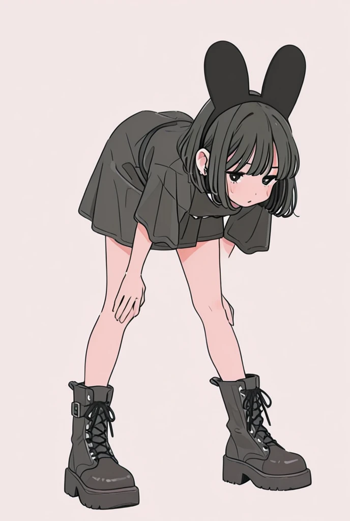 Man's POV of one anime catgirl sucking his dick in his bed