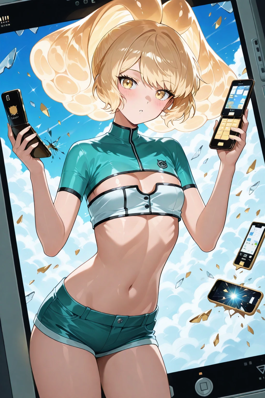 Under the legend,Chara,Teenage girl,sexy for,green color,short crop top,hot pant,with short brown hair,The face is red,Underwear model,lust,Hand repair,the detail,X-rated, The clothes ar,k hd,no underwares,ssmile, television show,Upturned buttocks,out your tongue,Playful,Back Shadow,Buttocks close up,cleanness,sweat leggs