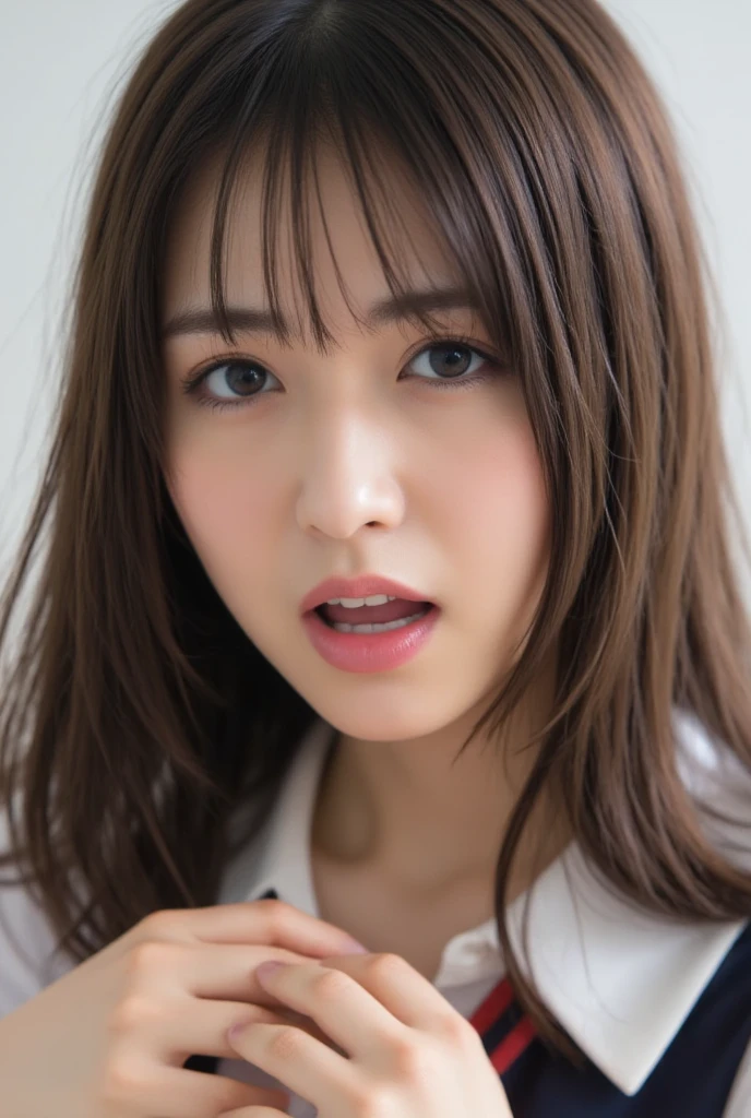 (Realistic、Like a photograph、Live Action、8k, Realistic, RAW Photos, Best image quality: 1.4), Single-lens reflex camera、RAW Photos, Highest quality, Realistic, Very detailed CG Unity 8k wallpaper, Written boundary depth, Cinematic Light, Lens flare, Ray Tracing、Realistic background、17-year-old girl、((Ultra-dense skin))、profile、short hair:1.2、Silver Hair、stylish、Very detailed、Pay attention to the details、Perfect outfit、(White skin)、Super detailed face:1.5、Close-up、Brown Eyes、Detailed eyes、plump pink lips