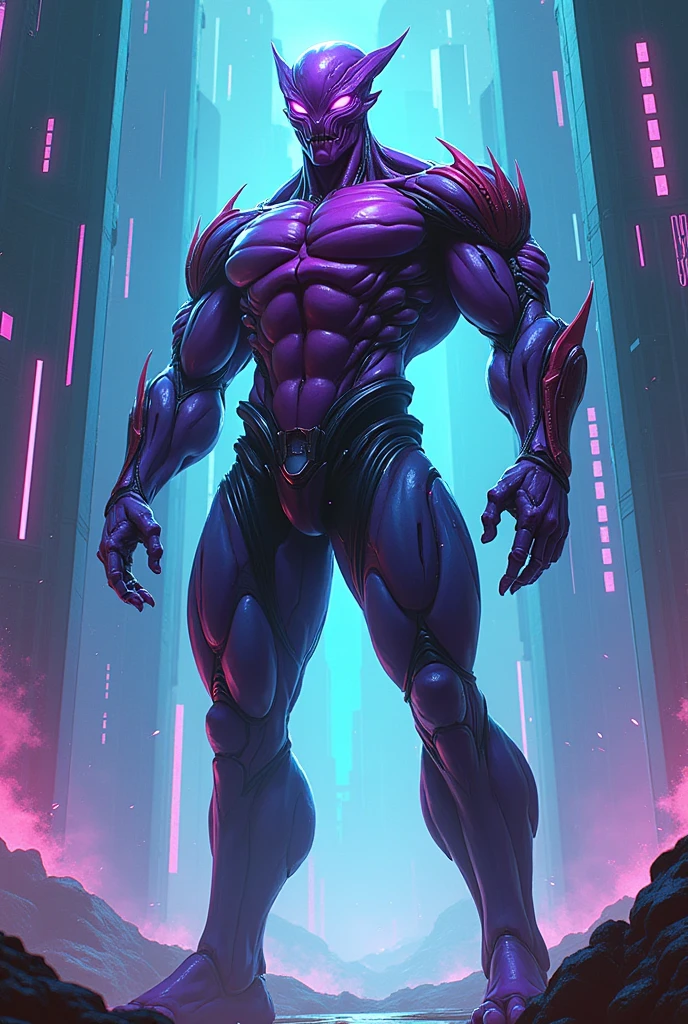 masterpiece, best quality, perfect anatomy, (detailed eyes:1.2), (Red Raptor), male, solo, cables as tenacles from back, glowing eyes, floating in air, digital_space, binary, glitchy, glitch creature, liquid, detailed background, Evil, Mischief, kemono, solo, made of glitch, void creature, chaos, corruption, bara, muscles, anime_pose, negative_space, inverted_filter, glitched, error, virus, malware, malicious, no clothes, nude, huge dick, cum, big testicles, horny