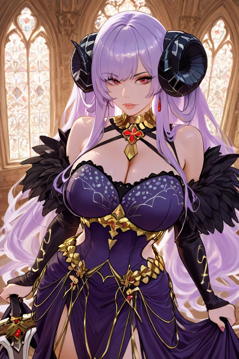 (masterpiece, best quality, super detailed, best shadows), (detailed background,), 1 girl, solo female, Masterpiece, Best Quality, high resolucion, ultra-detailed 8K, throme room,sticking out their tongues, yellow Eyes, Detailed Eyes, ((very detail eyes))
(Pink chest tattoo:1.5), pink hair, long elegant hair, black lipstick, voluptuous, curvy body, slim waist, thick thighs, hourglass figure, wide hips, gigantic breasts, breast getting bigger, bright yellow eyes, hearts, heart eyes, eye contact with viewer, shaking, contorted smile, choker, elegant earings, psychopath, crazy, crazy eyes, trembling, pale skin, queen, crown, elegant, cruel, possessive expression, legs spread sitting on throne room chair, fancy black dress, cleavage on display