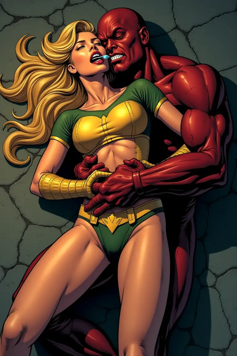 Expressiveh, score_9, score_8_up, score_7_up, score_6_up, score_5_up, score_4_up, ((((1girl))), supergirl_artgerm, long blonde hair, high boots,dc comics, huge boobs, legs, pussy, ripped outfit, shredded outfit, exposed, visible, expressive, detailed feet, hands, eyes open, head up, looking at the viewer, defeated, defeat, submission, crying, top down, ass up, pornographic, best quality, highly detailed, perfect lighting, alien spaceship (detailed set, detailed background), 1boy (Darkseid DC Comics) huge penis, very big, dominant), anal sex, impossible spanking, sexual dominance, sexual destruction, spanking, rough sex, brutal sex, massive penetration, doggy style sex, doggy style fucking, plowcam, frontal view, hair grabbing, hair pulling, hair grabbing, lilboots-dh