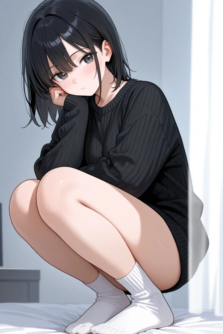 Showing 、Show both hands、hugging own legs、Legs2Book、(looking away:1.4)、Spreour legs、Sit on the ground、In the park、Wear a 6 panel cap、Beige mini skirt、Black shirt with shoulders、Black sneakers、Girl、Girl、Younger、Baby Face、flat chest、forehead、Black Hair、Open both eyes、smile、One person、sunlight