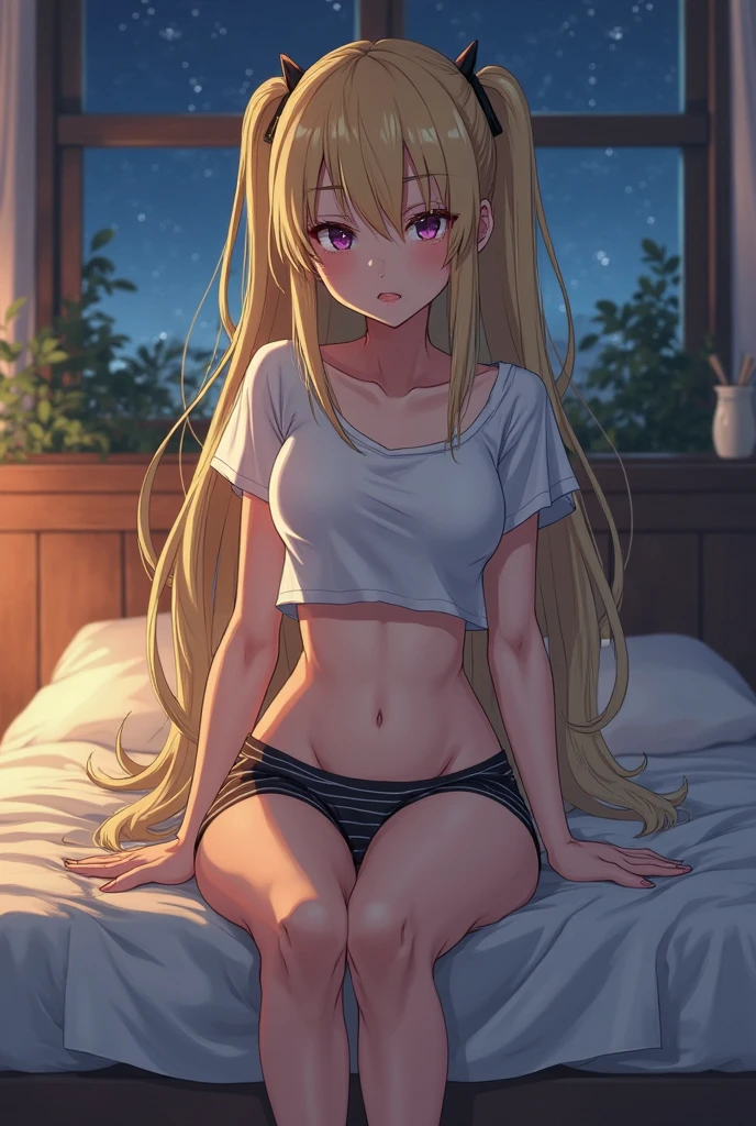 /draw sultry blonde (((Alice))) from alice in wonderland, (()), loose_pajama_pants, topless, arms_crossed, flat_chest, highest realism, photographic_detail, perfect_clarity, perfect_detail, nai4, warm_lighting, detailed_ambiance, ((perfect_flat_chest)), kawaii