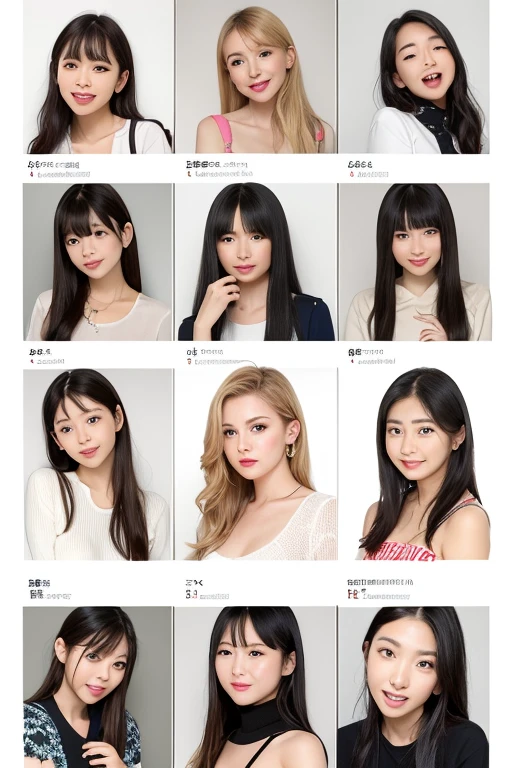 (highest quality、table top、8K、best image quality、Award-winning work)、(1 pregnant woman:1.1)、(slightly pregnant:1.1)、(solo:1.2)、(Multiple divided photos:1.2)、(Multiple photos of the same woman from different angles:1.5)、classy maternity clothes、(Fixed front configuration:1.1)、(strongly blurred background:1.1)、(Strongly blurred background:1.1)、(very bright and refreshing:1.1)、emphasize body line、(the best smile looking at me:1.1)、(Please smile and show your beautiful teeth:1.1)、perfect makeup、With bangs、Ultra high definition beauty face、ultra high definition hair、Super high-definition sparkling eyes、Super high resolution glossy lips、(accurate anatomy:1.2)、(very bright and vivid:1.1)、(Full body photo of a standing woman:1.5)、(shiny skin:1.1)、(Ultra-high definition bright and beautiful skin:1.1)、Super high definition beautiful teeth、ultra high definition hair、Super high-definition sparkling eyes