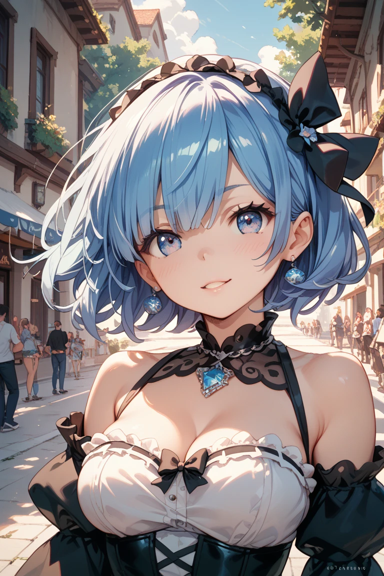 Hoshimachi Suisei,blue eyes,blue hair,choker,hair between eyes,medium hair,side ponytail,Star choker,(small breasts:1.2),
BREAK (black dress, dress, fur coat, high collar, jewelry, necklace, off shoulder, taut clothes, taut dress:1.2),
BREAK (((vibrant background of outside, flowers, bright lighting, summer, sunlight))), flat chested, looking at viewer, ((head:1, hips, elbows, arms, in view)),
BREAK (masterpiece:1.2), best quality, high resolution, unity 8k wallpaper, (illustration:0.8), (beautiful detailed eyes:1.6), extremely detailed face, perfect lighting, extremely detailed CG, (perfect hands, perfect anatomy),