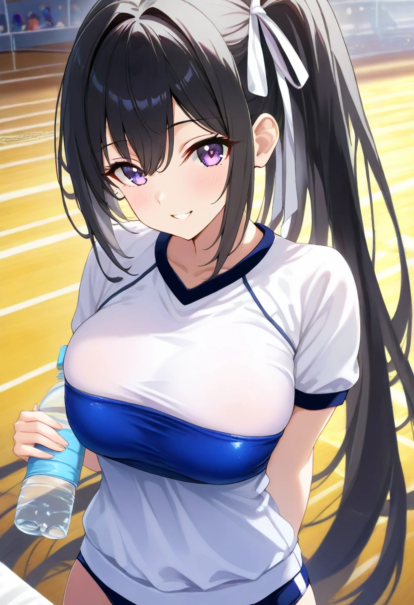 mastute piece,Best Quality,insanely detailed,8k cg,nsfw,
(shoot upper body:1.3),
(1girls:1.3),standing,looking at viewr,body in front,both arms behind back,(tennis uniform:1.3),(bare breasts:1.1),(bare nipples:1.1),
break,
blush,shy,(ecstasy face),(trembling:1.2),break,(light blue hair:1.2),
break,
perfect breasts,perfect teats,(open mouth:0.9),(large breasts:1.2),
(tennis court)、